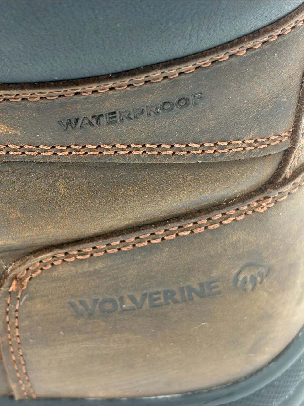Wolverine Brown Lace-Up Work Boots